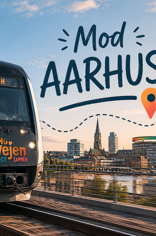 tog mod århus hvor der står "mod aahus"